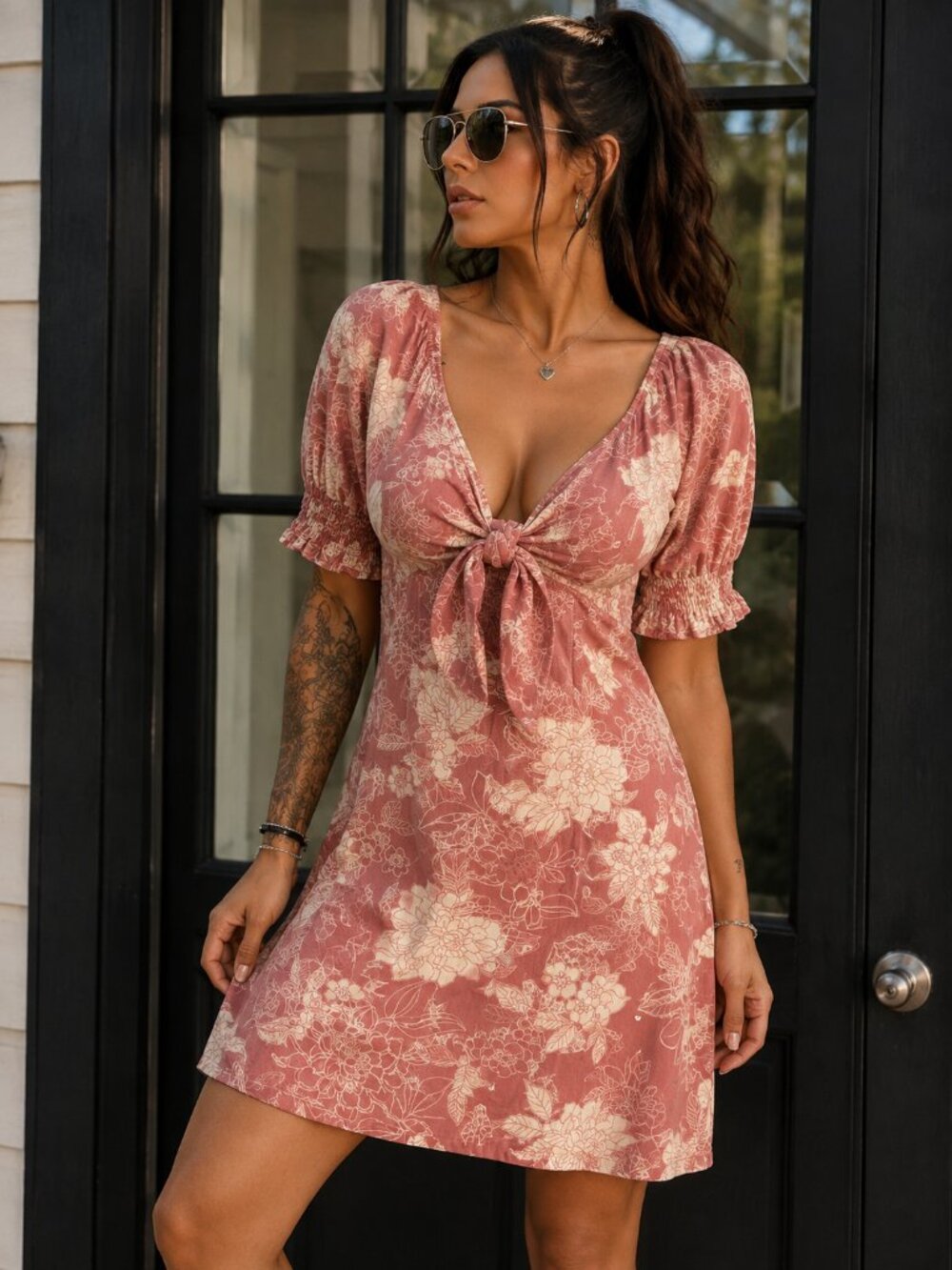 Mimi Chica Short Sleeve Dress